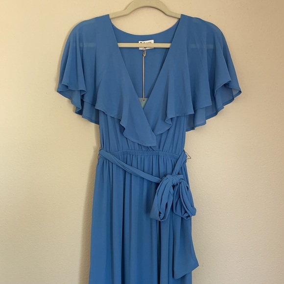 Show me your MuMu blue ruffle maxi dress - Picture 6 of 12